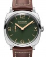 Product Image: Panerai Radiomir Steel 45mm Green Dial Leather Strap PAM00995 - BRAND NEW