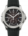 Product Image: Patek Philippe Aquanaut Travel Time Men's Watch Automatic Stainless Steel 40.8 mm Black Dial Black Rubber Strap 5164A-001 - BRAND NEW
