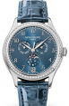 Product Image: Patek Philippe Complications Ladies Annual Calendar Moon Phases White Gold Blue Dial 4947G-001 - BRAND NEW