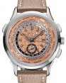 Product Image: Patek Philippe Complications World Time Flyback Chronograph Stainless Steel Rose Opaline Dial 5935A-001 - BRAND NEW