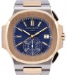 Product Image: Patek Philippe Nautilus Chronograph Date Automatic Rose Gold/Steel 40.5mm Blue Dial Rose Gold/Steel Bracelet 5980/1AR - PRE-OWNED