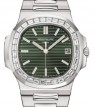Product Image: Patek Philippe Nautilus Date Sweep Seconds Stainless Steel Diamonds Green Dial 5711/1300A-001 - BRAND NEW