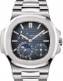 Product Image: Patek Philippe Nautilus Date Moon Phases Stainless Steel Black Blue Dial 5712/1A-001 - BRAND NEW