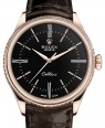 Product Image: Rolex Cellini Time Rose Gold Black Index / Roman Dial Domed & Fluted Double Bezel Tobacco Leather Bracelet 50505 - BRAND NEW