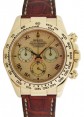 Product Image: Rolex Daytona 116518-YMOPRBR Yellow Mother Of Pearl Roman Brown Leather BRAND NEW