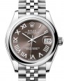 Product Image: Rolex Datejust 31 Stainless Steel Dark Grey Roman Dial & Domed Bezel Jubilee Bracelet 278240 - BRAND NEW