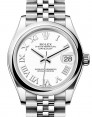 Product Image: Rolex Datejust 31 Stainless Steel White Roman Dial & Domed Bezel Jubilee Bracelet 278240 - BRAND NEW