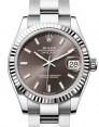 Product Image: Rolex Datejust 31 White Gold/Steel Dark Grey Index Dial & Fluted Bezel Oyster Bracelet 278274 - BRAND NEW