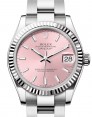 Product Image: Rolex Datejust 31 White Gold/Steel Pink Index Dial & Fluted Bezel Oyster Bracelet 278274 - BRAND NEW