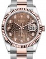 Product Image: Rolex Datejust 36 Rose Gold/Steel Chocolate Jubilee Diamond Dial & Fluted Bezel Oyster Bracelet 126231 - BRAND NEW