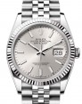 Product Image: Rolex Datejust 36 White Gold/Steel Silver Index Dial & Fluted Bezel Jubilee Bracelet 126234 - BRAND NEW