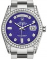 Product Image: Rolex Day-Date 36 White Gold Lapis Lazuli Diamond Dial & Diamond Set Case & Bezel Oyster Bracelet 118389 - BRAND NEW