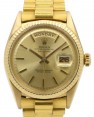 Product Image: Rolex Day-Date 36 Yellow Gold Champagne Index Dial & Fluted Bezel President Bracelet 1807 - PRE-OWNED