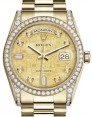 Product Image: Rolex Day-Date 36 Yellow Gold Champagne Mother of Pearl Jubilee Diamond Dial & Diamond Set Case & Bezel President Bracelet 118388 - BRAND NEW