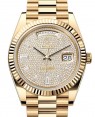 Product Image: Rolex Day-Date 40 President Yellow Gold Diamond Paved Dial 228238 - BRAND NEW