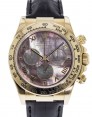 Product Image: Rolex Daytona Yellow Gold Black Mother Of Pearl MOP Roman Dial 116518 - PRE-OWNED