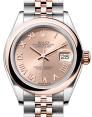 Product Image: Rolex Lady Datejust 28 Rose Gold/Steel Rose Roman Dial & Smooth Domed Bezel Jubilee Bracelet 279161 - BRAND NEW