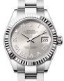 Product Image: Rolex Lady Datejust 28 White Gold/Steel Silver Roman Dial & Fluted Bezel Oyster Bracelet 279174 - BRAND NEW