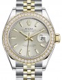 Product Image: Rolex Lady Datejust 28 Yellow Gold/Steel Silver Index Dial & Diamond Bezel Jubilee Bracelet 279383RBR - BRAND NEW