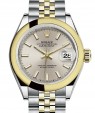 Product Image: Rolex Lady Datejust 28 Yellow Gold/Steel Silver Index Dial & Smooth Domed Bezel Jubilee Bracelet 279163 - BRAND NEW