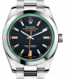 Product Image: Rolex Milgauss Green Crystal Stainless Steel Black Dial 116400GV - BRAND NEW 