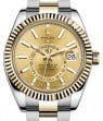 Product Image: Rolex Sky-Dweller Yellow Gold/Steel Champagne Index Dial Fluted Bezel Oyster Bracelet 326933 - BRAND NEW