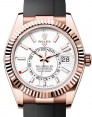 Product Image: Rolex Sky-Dweller Rose Gold Intense White Index Dial Oysterflex Rubber Strap 336235 - BRAND NEW