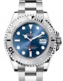 Product Image: Rolex Yacht-Master 40 Stainless Steel Blue Dial Platinum Bezel Oyster Bracelet 126622 - PRE-OWNED