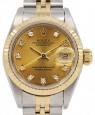 Product Image: Rolex Datejust 26 Yellow Gold/Steel Champagne Diamond Dial & Fluted Bezel Jubilee Bracelet 69173 - PRE-OWNED