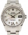 Product Image: Rolex Datejust 31 Lady Midsize Stainless Steel White Mother of Pearl Roman Diamond VI Dial & Diamond Bezel Oyster Bracelet 278240 - BRAND NEW