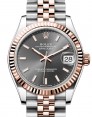 Product Image: Rolex Datejust 31 Rose Gold/Steel Slate Index Dial & Fluted Bezel Jubilee Bracelet 278271 - BRAND NEW