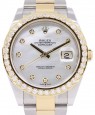 Product Image: Rolex Datejust 41 Yellow Gold/Steel White Mother of Pearl Diamond Dial Diamond Bezel Oyster Bracelet 126333 - BRAND NEW