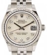Product Image: Rolex Datejust Ladies Midsize 31mm Diamond White Mother of Pearl Stainless Steel Jubilee 278240 - BRAND NEW