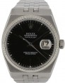 Product Image: Rolex Datejust Oysterquartz Black Index White Gold Fluted Stainless Steel 36mm 17014 - PRE-OWNED