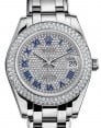 Product Image: Rolex Datejust White Gold Pearlmaster 34 Pave Diamond Dial & Bezel 81339-0012 - BRAND NEW