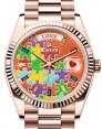 Product Image: Rolex Day-Date 36 President Rose Gold Jigsaw Emoji Puzzle Dial 128235 - BRAND NEW