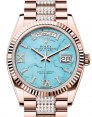 Product Image: Rolex Day-Date 36 President Rose Gold Turquoise 