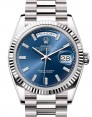Product Image: Rolex Day-Date 36 President White Gold Bright Blue Diamond Dial 128239