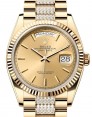 Product Image: Rolex Day-Date 36 President Yellow Gold Champagne Index Dial Diamond Set Bracelet 128238 - BRAND NEW