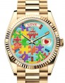 Product Image: Rolex Day-Date 36 President Yellow Gold Jigsaw Emoji Puzzle Dial 128238 - BRAND NEW