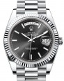 Product Image: Rolex Day-Date 40 President Platinum Bright Black Index Dial 228236 - BRAND NEW