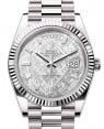 Product Image: Rolex Day-Date 40 President White Gold Meteorite Diamond Dial 228239 - BRAND NEW