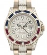Product Image: Rolex GMT-Master II White Gold Sapphire/Diamond Bezel & Bracelet 116759SARU