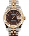 Product Image: Rolex Lady-Datejust 26 Rose Gold/Steel Dark Mother of Pearl Roman Fluted Rose Gold Jubilee 179171 - BRAND NEW