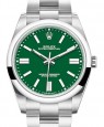 Product Image: Rolex Oyster Perpetual 41 Green Index Dial 124300 - BRAND NEW