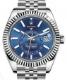 Product Image: Rolex Sky-Dweller White Gold/Steel Blue Index Dial Jubilee Bracelet 326934 - BRAND NEW