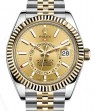 Product Image: Rolex Sky-Dweller Yellow Gold/Steel Champagne Index Dial Jubilee Bracelet 326933 - BRAND NEW
