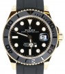 Product Image: Rolex Yacht-Master 42 Yellow Gold Black Dial & Matte Black Oysterflex Strap 226658 - PRE-OWNED