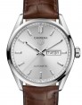 Product Image: Tag Heuer Carrera Day-Date Stainless Steel 41mm Grey Dial Leather Strap WBN2011.FC6484 - BRAND NEW