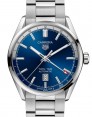 Product Image: Tag Heuer Carrera Twin-Time Stainless Steel 41mm Blue Dial WBN201A.BA0640 - BRAND NEW